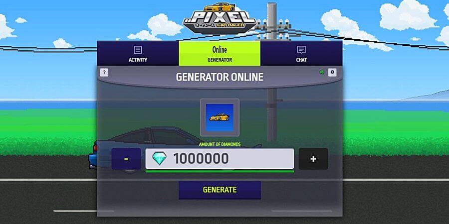 pixel car racer hack wont save