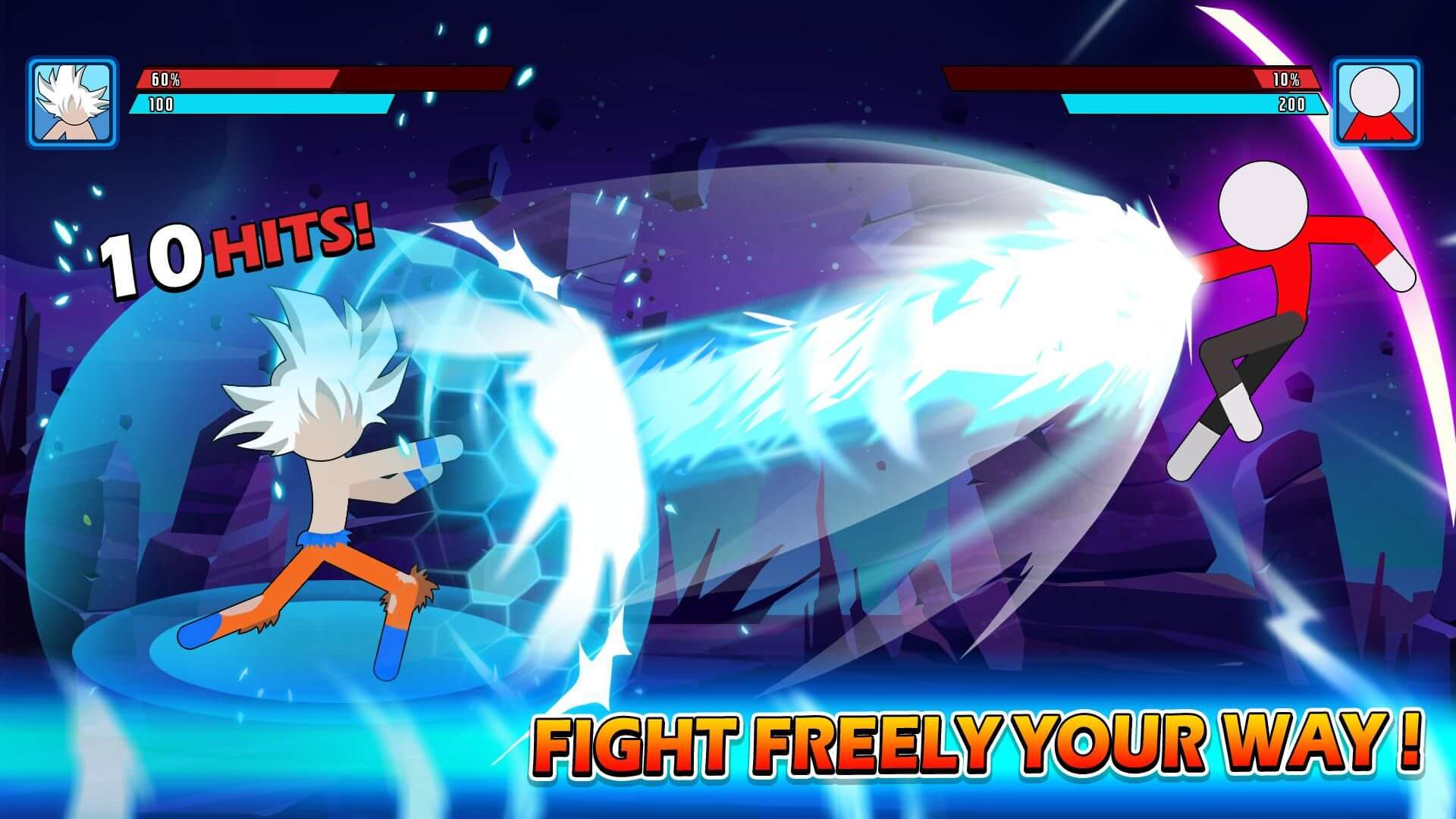 Stick Super Fight! MAX LEVEL GOKU EVOLUTION (Download Mod APK Unlimited  Coins) 